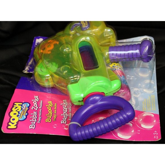 Vtg 90s Koosh Bubble Toy Gun Bazooka Pump Action Gears Solution Kids - Picture 2 of 7